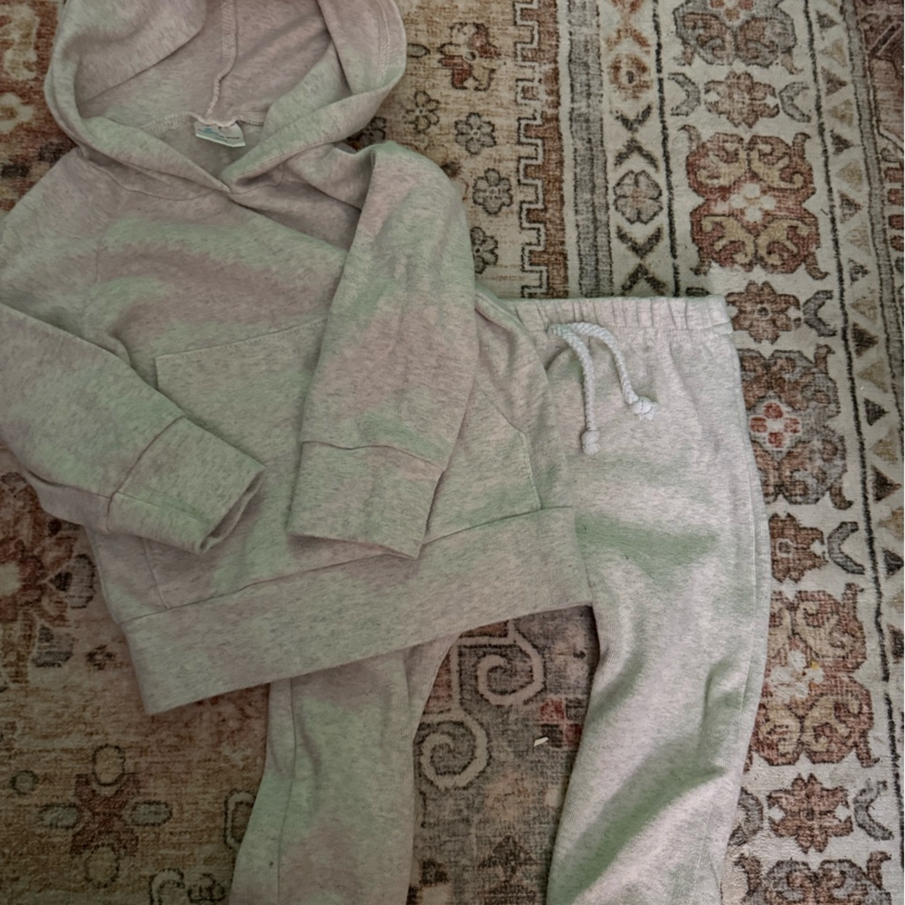 Cozy Cream Kids Hoodie and Jogger Set